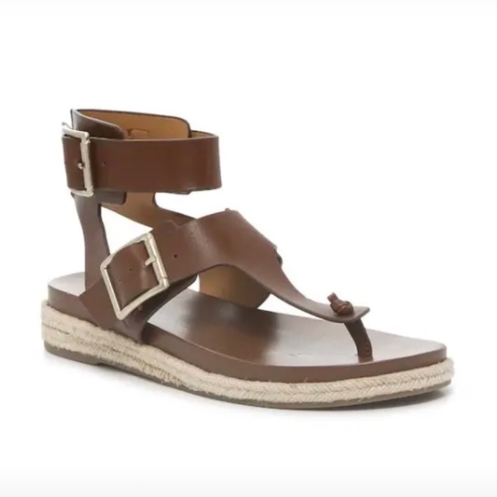 Crown Vintage Strappy Sandals Brown Women's Size 8